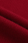 SWAYING/KNIT cashmere pocket straight skirt SW24RE3B03 red